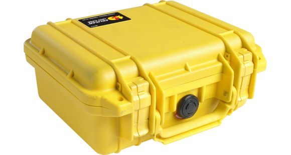 Image of Pelican 1200 Small Protector Waterproof 10.6x10x4.8in Case, Yellow, No Foam