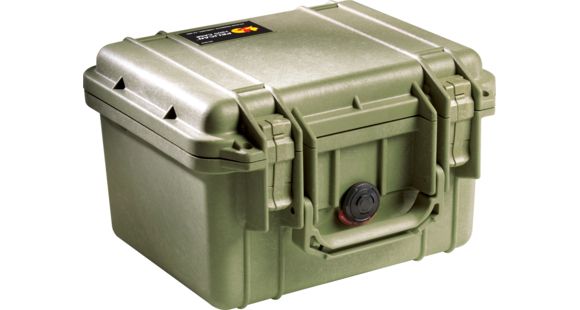 Image of Pelican 1300 Small Protector Waterproof Case, OD Green, No Foam, 1300-001-130