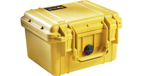 Image of Pelican 1300 Small Protector Waterproof Case, Yellow, No Foam, 1300-001-240