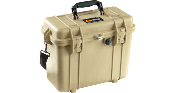 Image of Pelican 1430 Protector Medium Top Loader 17x9.6x13in Case, Desert Tan, No Foam, 1430-001-190