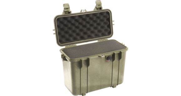 Image of Pelican 1430 Protector Medium Top Loader 17x9.6x13in Case, OD Green w/ Foam, 1430-000-130