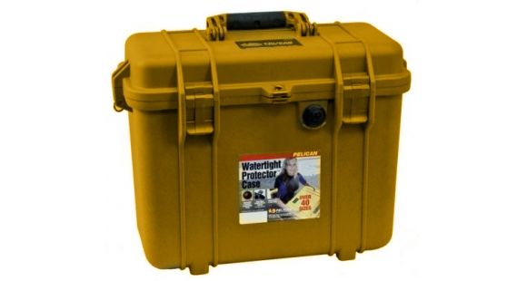 Image of Pelican 1430 Protector Medium Top Loader 17x9.6x13in Case, Orange w/Office Dividers, 1430-005-150