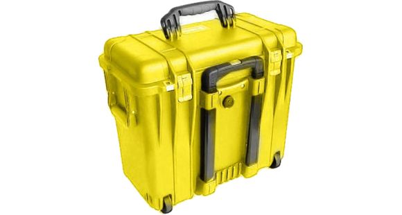 Image of Pelican 1440 Top Loader Medium 20x12x18in Protector Case, Yellow w/Photo Dividers