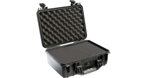 Image of Pelican 1450 Protector Waterproof Crushproof Medium Case, Black w/ Foam