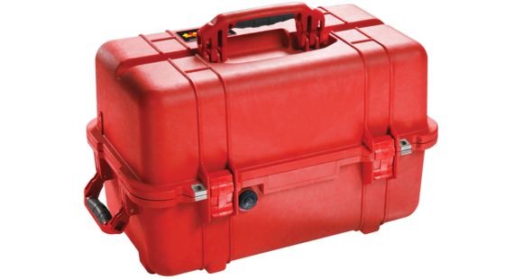 Image of Pelican 1460Tool Mobile Tool Chest w/ Liner &amp; 2 Trays, Red 1460-007-170