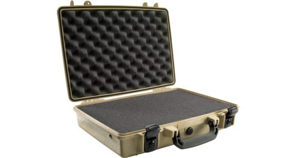 Image of Pelican 1470 Laptop Waterproof Case w/ Pick N Pluck Foam - Desert Tan 1470-000-190