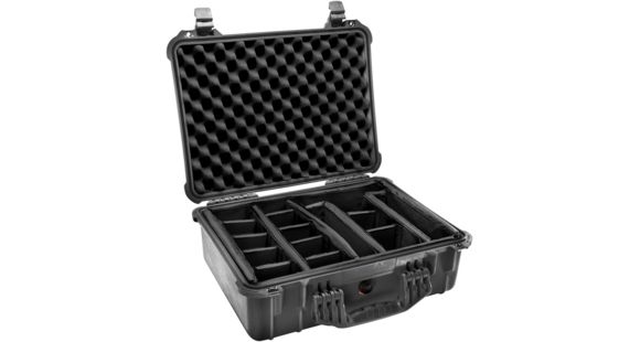 Image of Pelican 1520 Protector 19x15x7in Watertight Carrying Case, Black w/Padded Dividers