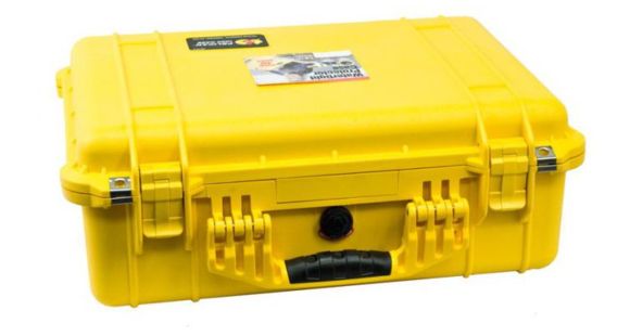 Image of Pelican 1520 Protector 19x15x7in Watertight Carrying Case, Yellow w/Padded Dividers