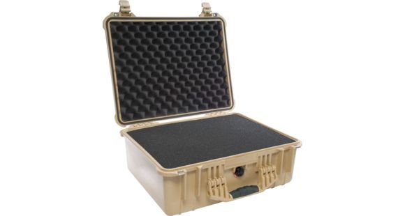 Image of Pelican 1550 Waterproof 20x16x8in Protector Case, Desert Tan w/Foam, 1550-000-190