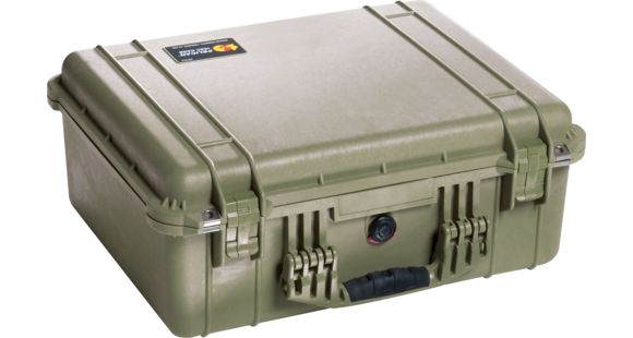 Image of Pelican 1550 Waterproof 20x16x8in Protector Case, OD Green, No Foam, 1550-001-130