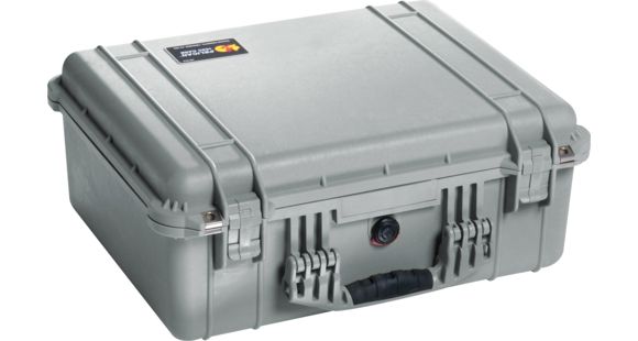 Image of Pelican 1550 Waterproof 20x16x8in Protector Case, Silver, No Foam, 1550-001-180