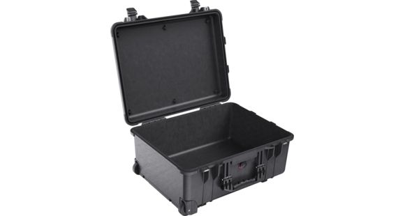 Image of Pelican 1560 Large Crushproof Wheeled Dry Box, 22x18x10.4in, Black - No Foam