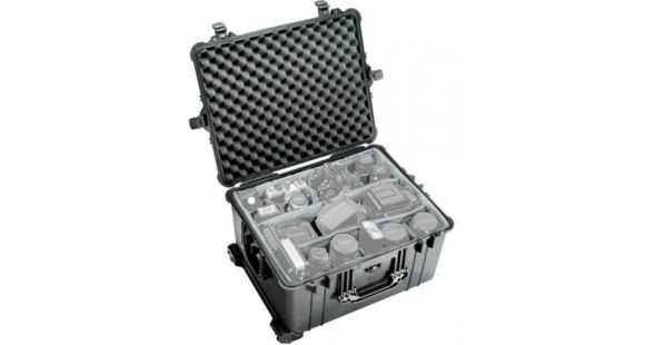 Image of Pelican 1620 Protector 24x19x13in Transport Case, Black w/Wheels, No Foam - Factory DEMO
