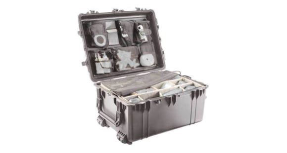 Image of Pelican 1630 Protector Large Watertight 31x24x17in Case, Black w/Wheels, No Foam - 1630NF