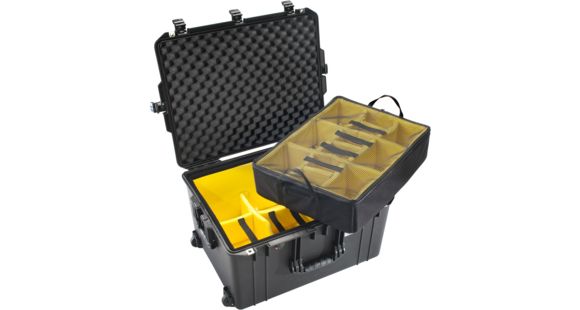 Image of Pelican 1637 Air w/ Padded Dividers, Black, 016370-0041-110