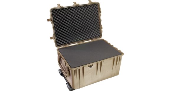 Image of Pelican 1660 Large Protector Watertight Hard Case, Desert Tan w/ Liner &amp; Foam 1660-020-190