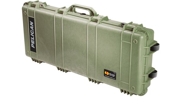 Image of Pelican 1700 Watertight Protector Rifle Cases w/Wheels and Foam, 35in, OD Green, Factory Demo, 1700-000-130-DEMO