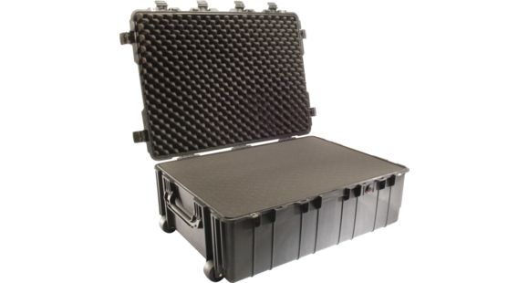Image of Pelican 1730 Large Watertight Chemical Resistant Transport Case, Black w/ Liner &amp; Foam 1730-000-110