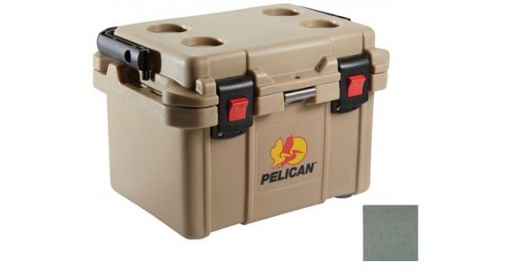 Image of Pelican 20Qt Elite Cooler,14.75x10x8.75in,Olive Drab 32-20Q-CC-OD
