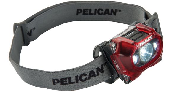 Image of Pelican 2760C 204 Lumen Headlamp, Red, 027600-0102-170