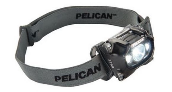 Image of Pelican 2760C 3AAA LED Headlight,133 Lumens, Black 027600-0100-110