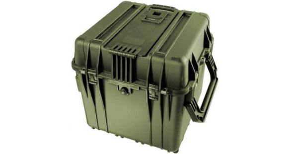 Image of Pelican 340 Watertight Protector 18in Cube Case w/ Wheels, No Liner &amp; No Foam - Black 0340-101-110