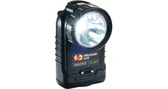Image of Pelican 3761B 3765 Rechargeable Flashlight w/ battery only, Black 3765-000-110