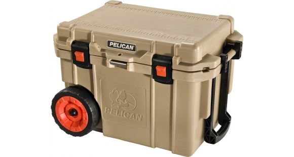 Image of Pelican 45QW Elite Wheeled Cooler,19x12x12in,Outdoor Tan 32-45QW-OC-TAN