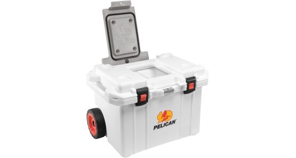 Image of Pelican ProGear 55QT Elite Wheeled Cooler, Marine White 32-55QW-WHT