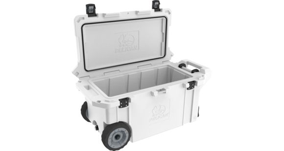 Image of Pelican 80QW Wheeled Tailgate Cooler, White, 80 QT, 80QW-1-WHT