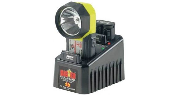 Image of Pelican 3750PL Big Ed Rechargeable 110V Flashlight with Photoluminescent Shroud