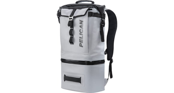 Image of Open Box, Dealer Demo, Pelican Dayventure Backpack Soft Cooler, 18.36 L, Light Grey, SOFT-CBKPK-LGRY