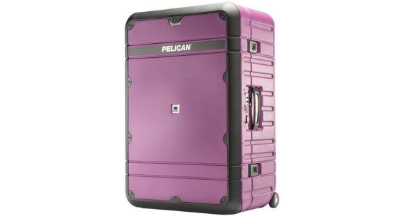 Image of Pelican BA30 Elite Vacationer Luggage, 25.85x16.98x10.93in, Orchid/Black, LG-BA30-PLUBLK