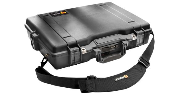 Image of Pelican Laptop Computer Watertight Crushproof Medium Case - Black 1495-008-110