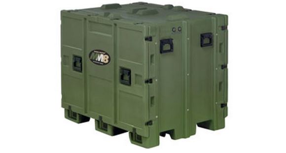 Image of Pelican 472-463L-MM08 Mobile Master Transport Case,47.8x35.4x36.6in, Black Cobalt Hardware/Shelf,Olive Drab 472463LMM08CSH137