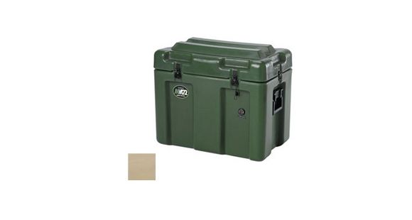Image of Pelican 472-463L-MM72 Mobile Master Transport Case,24.25x14.25x20.12in,Stainless Steel 1in Foam Lined,Tan 472463LMM72SFL250