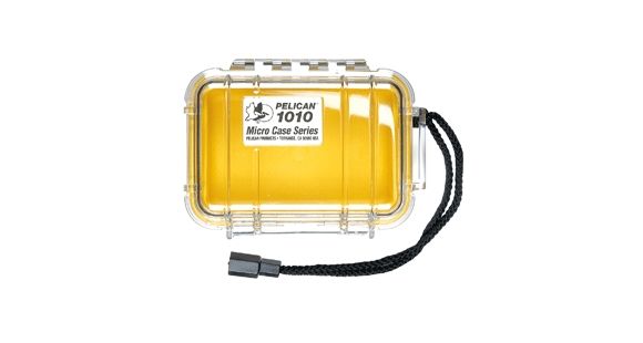 Image of Pelican 1010 Micro Water/Crushproof Dry Box, 5.43x4.06x2.12in - Yellow 027-100