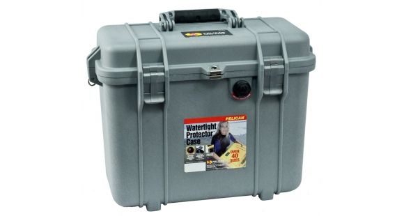 Image of Pelican 1430 Protector Medium Top Loader 17x9.6x13in Case, Silver, No Foam, 1430-001-180
