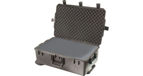 Image of Pelican Storm Cases iM2950 Dry Box w/ Wheels, 31.3x20.4x12.2in, Black, Cubed Foam iM2950-00001