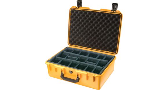 Image of Pelican Storm Cases iM2600 Dry Box, 21.2x16x8.3in, Yellow, Padded Divider iM2600-20002