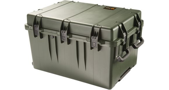 Image of Pelican Storm Cases iM3075 Dry Box w/Wheels, 33.31x24.25x19.27in, Olive, No Foam iM3075-30000