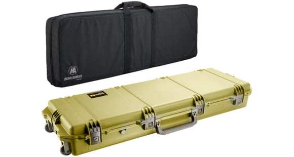 Image of Pelican Storm Cases IM3300 Case, Coyote Tan w/Black Soft-Sided Bag 472PWCDW3300COYBLK