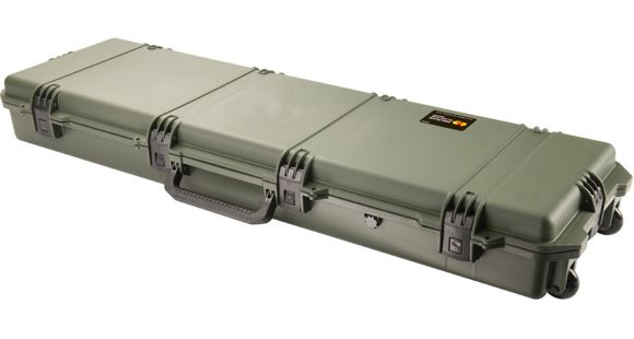 Image of Pelican Storm Cases iM3300 Hard Gun Case w/Wheels, 53.8in, No Foam, Olive, iM3300-30000