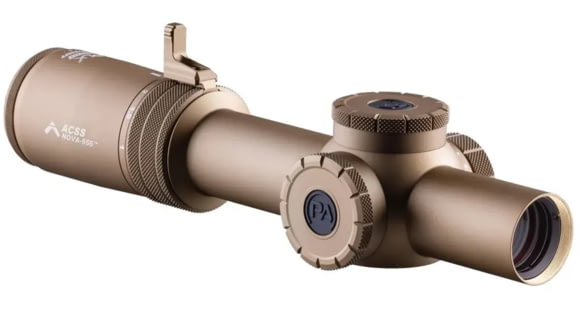 Image of Primary Arms Compact PLx 1-8x24mm Tube Rifle Scope, Second Focal Plane, ACSS Nova-5.56 Reticle, FDE, 610212