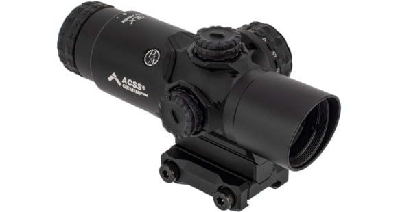 Image of Primary Arms GLx Series Prism Red Dot Sight, 2x, ACSS Gemini Illuminated Reticle, Black, 710050