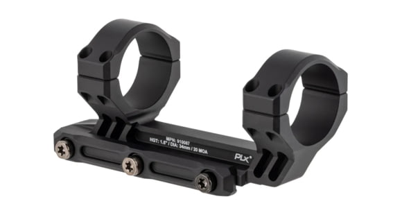 Image of Primary Arms The PLx Cantilever Mount, 34mm, 1.5in, 20 MOA Cant, Black, 910087