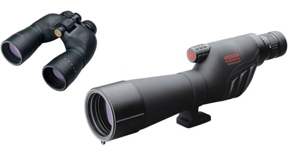 Image of Redfield Rampage 20-60x60mm Spotting Scope Kit w/ Leupold Rogue 10x50mm Black Binocular 65555