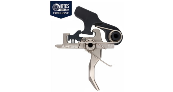 Image of Rise Armament OPMOD HEX-C 2-Stage Trigger, Curved, 4.5 lb, Black/Silver, RA-100-HEXC-NIB