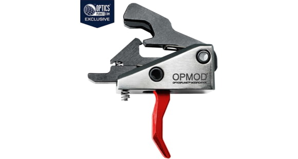 Image of Rise Armament OPMOD Hex-C RA-240 AR15/AR10 Enhanced Rifle Trigger, Red, RA-240-HEXC-RED