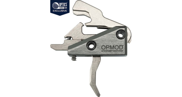 Image of Rise Armament OPMOD Hex-C RA-240 Enhanced Rifle Trigger, Curved, 3.5lb Pull, Graphite, Silver, RA-240-HEXC-SLVR